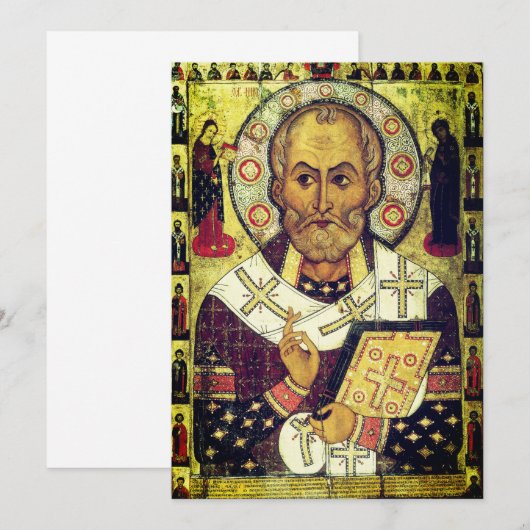 St. Nicholas Russian icon サンキューカード (正面/裏面)
