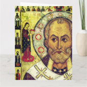St. Nicholas Russian icon サンキューカード (裏面)