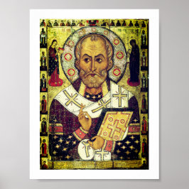 St. Nicholas Russian icon ポスター