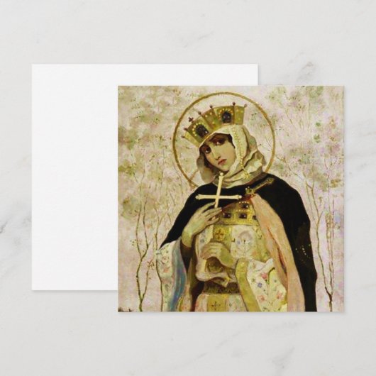 “St Olga” by Mikhail Nesterov シーズンカード (正面/裏面)