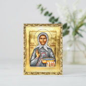 St. Olga of Alaska Orthodox Christian Icon ポストカード (スタンド正面)