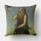 St. Onuphrius (キャンバスの油) クッション (裏面)