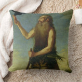 St. Onuphrius (キャンバスの油) クッション (ブランケット)