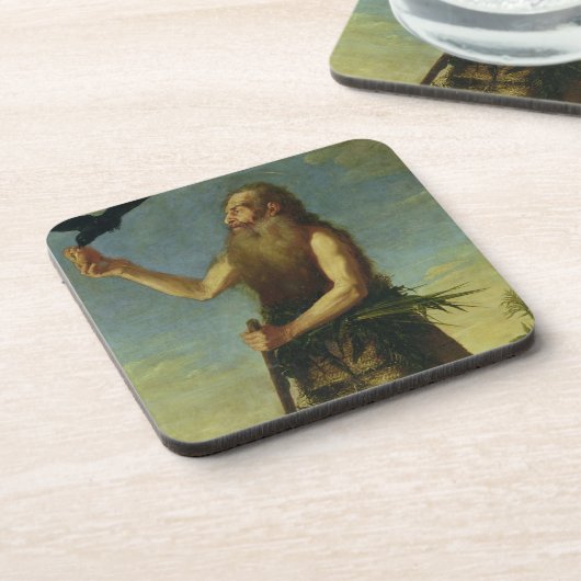 St. Onuphrius (キャンバスの油) コースター (左側)