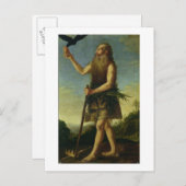 St. Onuphrius (キャンバス上の油) ポストカード (正面/裏面)