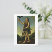 St. Onuphrius (キャンバス上の油) ポストカード (スタンド正面)