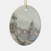 St. PのCanaletto著スケッチの部分のコピー、 セラミックオーナメント (右)
