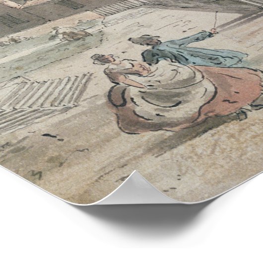 St. P.のCanalettoによるスケッチの一部のコピー ポスター (角)