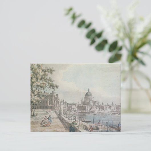 St. P.のCanalettoによるスケッチの一部のコピー ポストカード (スタンド正面)