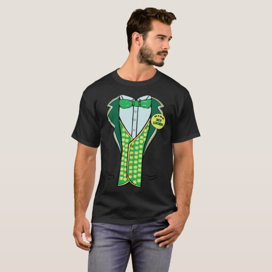 St Paddy s Green Tuxedo  Irish St Patrick s Leprec Tシャツ (正面フル)