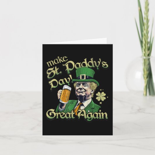 st paddys day素晴らしを再おもしろい度St patricksD カード (正面)