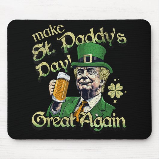 st paddys day素晴らしを再おもしろい度St patricksD マウスパッド (正面)