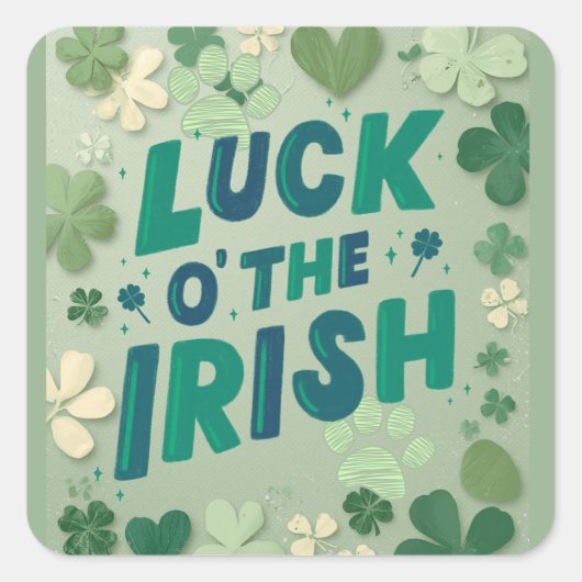 St paddys day  スクエアシール (正面)