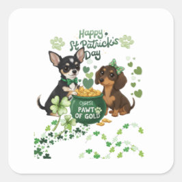 St Paddy's day "Pawt of Gold "   スクエアシール