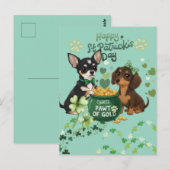 St Paddy's day "Pawt of Gold "   ポストカード (正面/裏面)