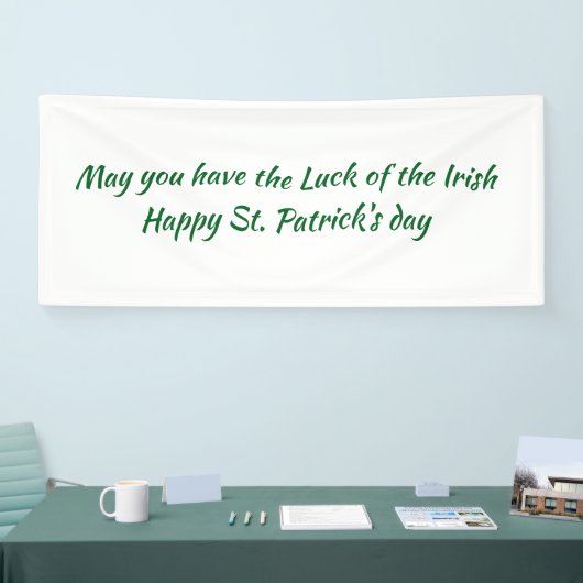 St paddys day sign 横断幕 (トレードショー)