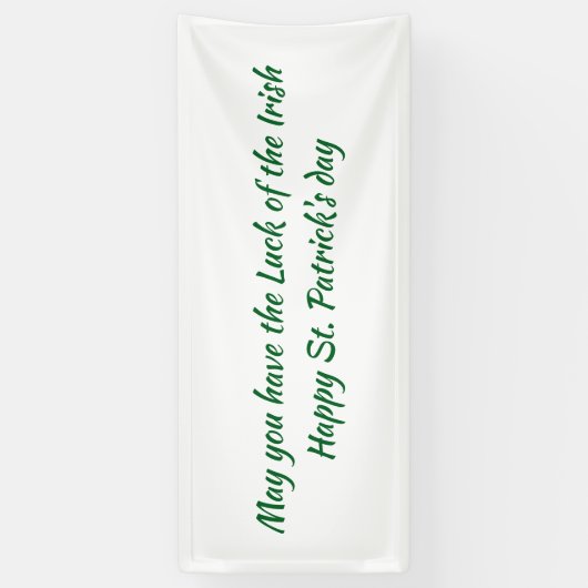 St paddys day sign 横断幕 (縦)