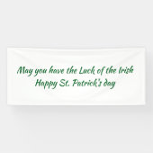 St paddys day sign 横断幕 (横)