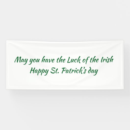 St paddys day sign 横断幕 (横)