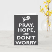 St Padre O Pray Hope And Dont Worry Catholic S カード (黄色い花)