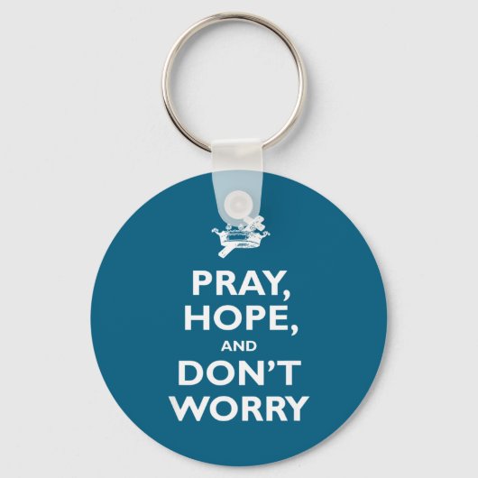 St Padre O Pray Hope And Dont Worry Catholic S  キーホルダー (正面)