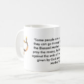 St. Padre PIOの単語の木の数珠 コーヒーマグカップ (正面左)