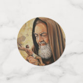 St. Padre PIOの引用文は希望を心配しません祈ります コンフェッティ (スモール正面)