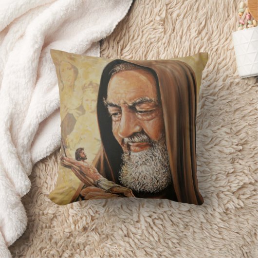 St. Padre PIOの枕-すばらしいギフト! クッション (ブランケット)