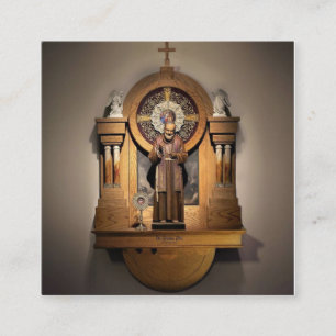 St. Padre PIOの神聖なカードの神社、Kenosha、WI スクエア名刺