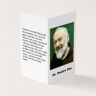 St. PADRE PIO Card