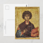 St. Panteleimon Orthodox Christian Icon ポストカード (正面/裏面)