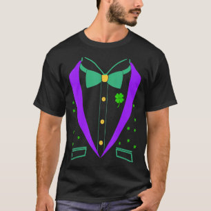 St Pat用のStパトリックおもしろいタキシードのグラフィック衣装 Tシャツ