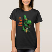 St Pat-Rex Day Happy St Patricks Day T-Rex Leprech Tシャツ (正面)