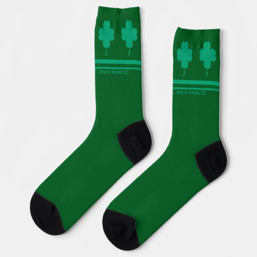 St. Pat’s Day Golf Clover Crew Socks ソックス (左)