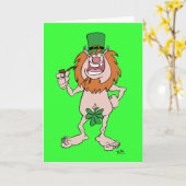 St_Patrickの日の挨拶状 カード (黄色い花)