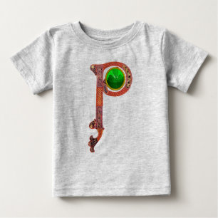 ST PATRICKの日SHAMROCKとCELTIC Pモノグラム ベビーTシャツ