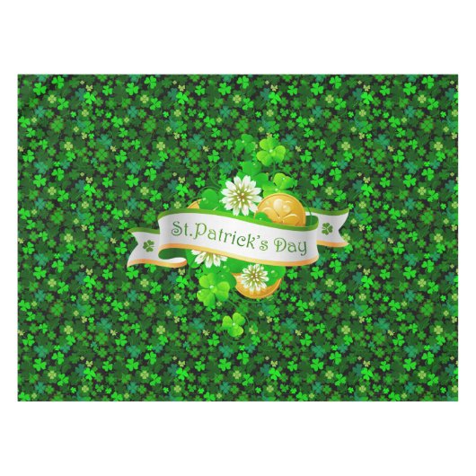 St.PatrickのDayイメージオプション テーブルクロス (正面(横))
