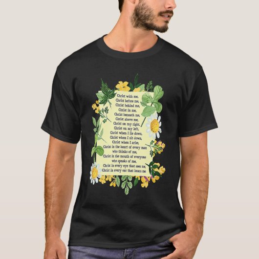 St Patrick Breastplate Prayer Patrick's Day Cathol Tシャツ (正面)