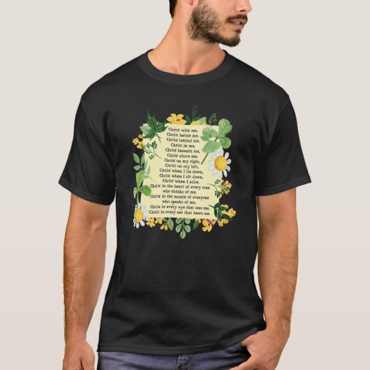 St Patrick Breastplate Prayer Patrick's Day Cathol Tシャツ (正面)