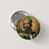 St. Patrick Button Pin 缶バッジ (正面&裏面)