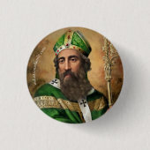 St. Patrick Button Pin 缶バッジ (正面)