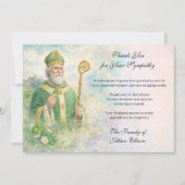 St. Patrick Catholic Irish Celtic Cross Condolence サンキューカード (正面)