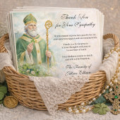 St. Patrick Catholic Irish Celtic Cross Condolence サンキューカード