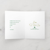 St. Patrick Celtic Cross & Quote | フォールド 箔シーズンカード (内側レイダウン)
