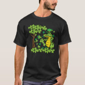 St Patrick Day Alligator Shamrock Saint Pattys Men Tシャツ (正面)