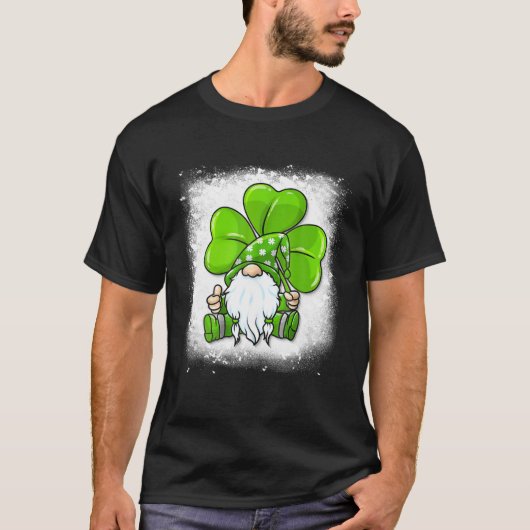 St Patrick Day Gnomes For Women Gnome Shamrock Gif Tシャツ (正面)