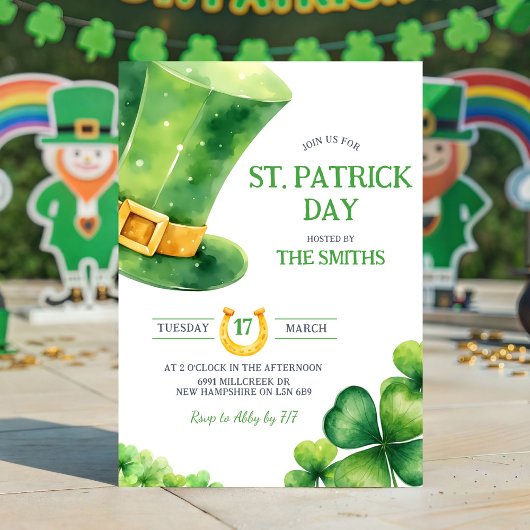 St. Patrick Day Party Invitation 招待状