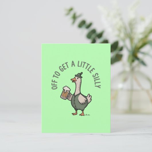 St Patrick Days Funny Drinking Goose シーズンカード (スタンド正面)