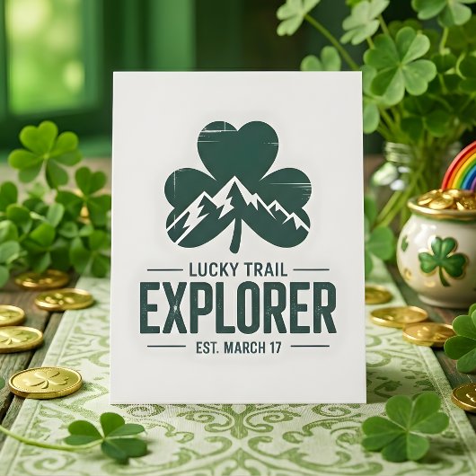 St Patrick Days Mountain Trail Lucky シーズンカード