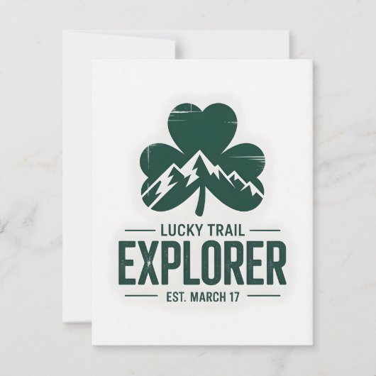 St Patrick Days Mountain Trail Lucky シーズンカード (正面)